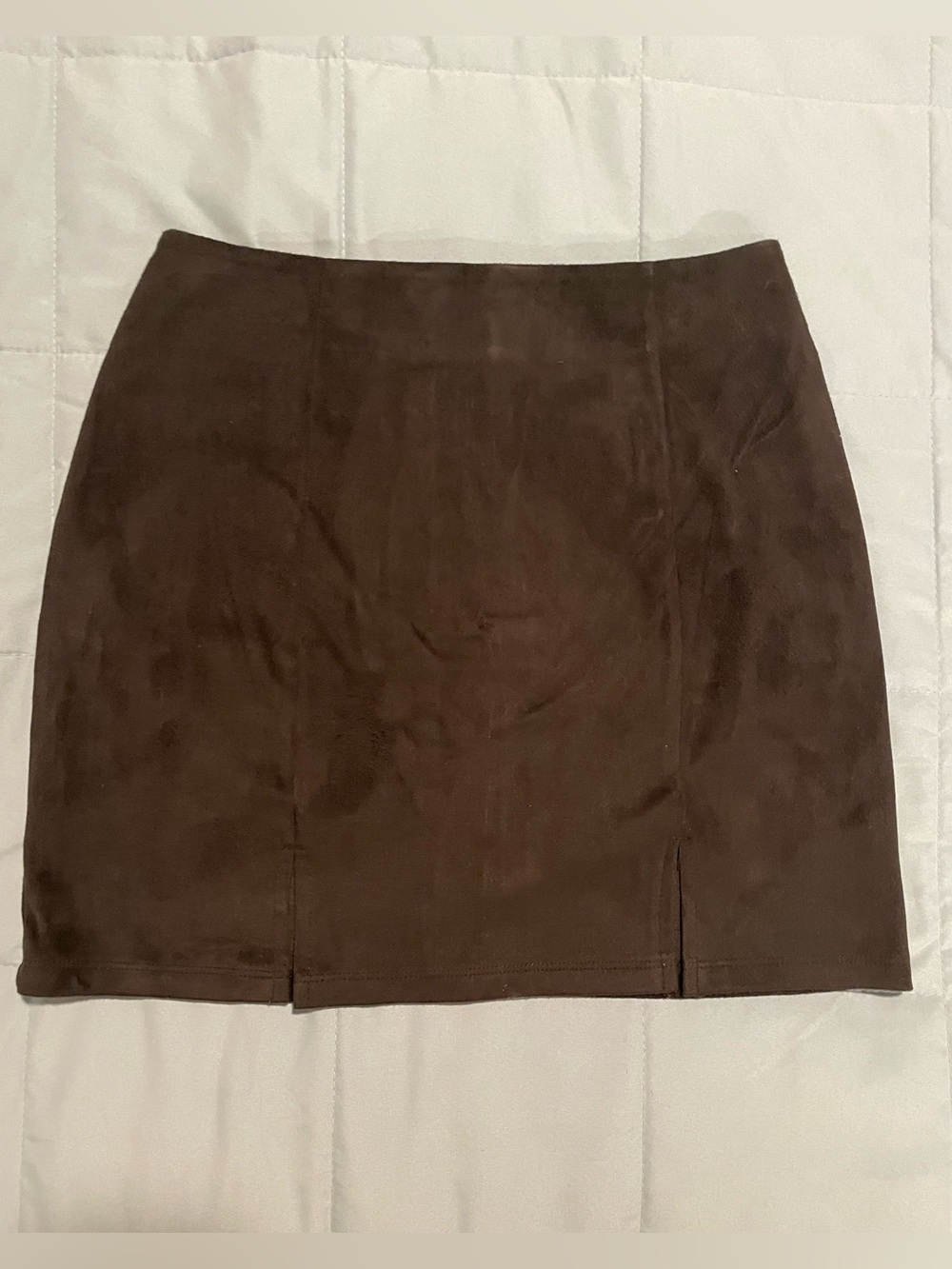 Black Suede Mini Skirt